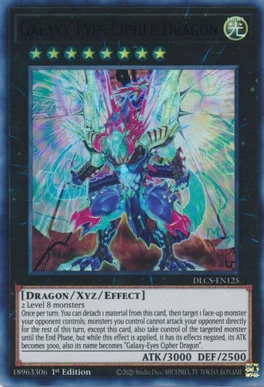 Galaxy Eyes Cipher Dragon Purple Dragons of Legend: The Complete Series Yu-Gi-Oh! card