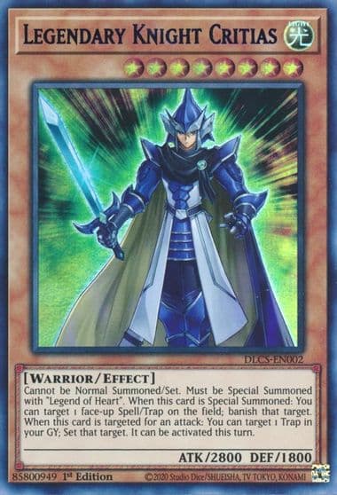 Legendary Knight Critias Purple Dragons of Legend: The Complete Series Yu-Gi-Oh! card