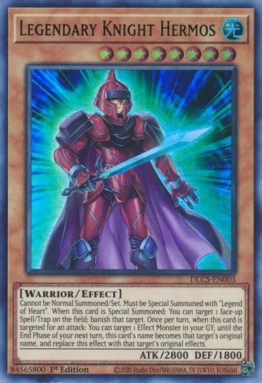 Legendary Knight Hermos Green Dragons of Legend: The Complete Series Yu-Gi-Oh! card