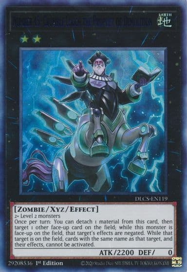 Number 45 Crumble Logos the Prophet of Demolition Blue Dragons of Legend: The Complete Series Yu-Gi-Oh! card