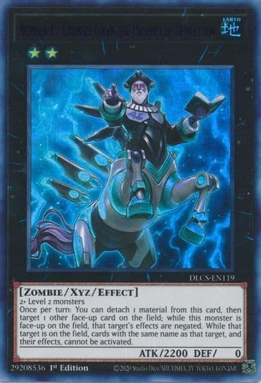 Number 45 Crumble Logos the Prophet of Demolition Purple Dragons of Legend: The Complete Series Yu-Gi-Oh! card