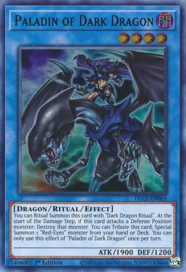 Paladin of Dark Dragon Green Dragons of Legend: The Complete Series Yu-Gi-Oh! card