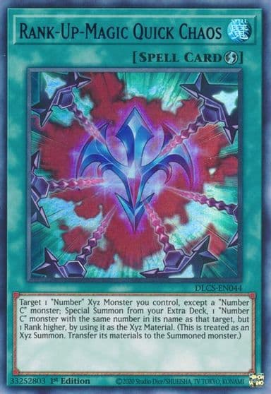 Rank Up Magic Quick Chaos Purple Dragons of Legend: The Complete Series Yu-Gi-Oh! card