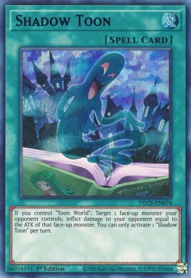 Shadow Toon Blue Dragons of Legend: The Complete Series Yu-Gi-Oh! card