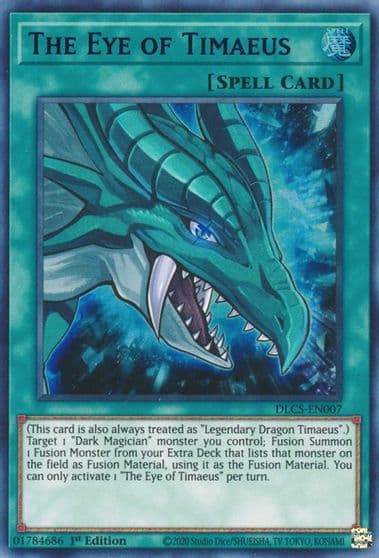 The Eye of Timaeus Blue Dragons of Legend: The Complete Series Yu-Gi-Oh! card
