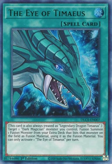 The Eye of Timaeus Green Dragons of Legend: The Complete Series Yu-Gi-Oh! card