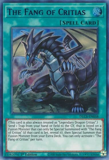 The Fang of Critias Blue Dragons of Legend: The Complete Series Yu-Gi-Oh! card