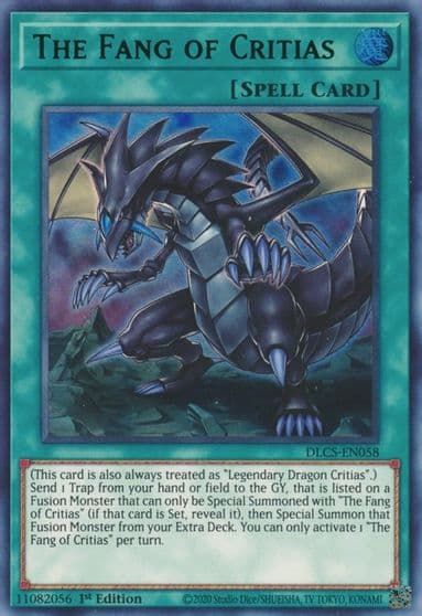 The Fang of Critias Green Dragons of Legend: The Complete Series Yu-Gi-Oh! card