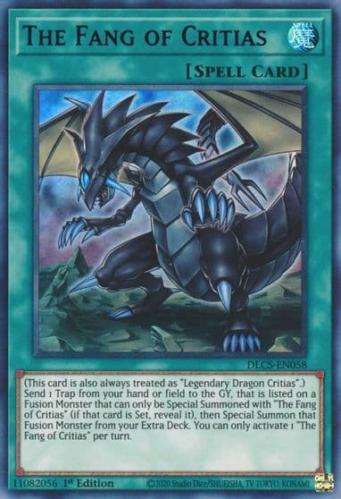 The Fang of Critias Purple Dragons of Legend: The Complete Series Yu-Gi-Oh! card