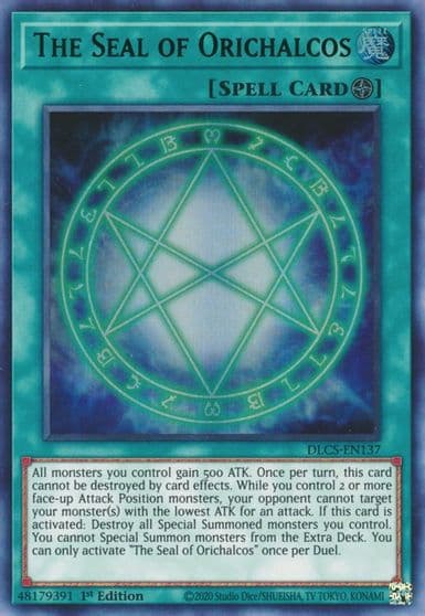The Seal of Orichalcos Green Dragons of Legend: The Complete Series Yu-Gi-Oh! card