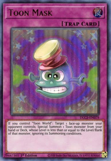 Toon Mask Green Dragons of Legend: The Complete Series Yu-Gi-Oh! card