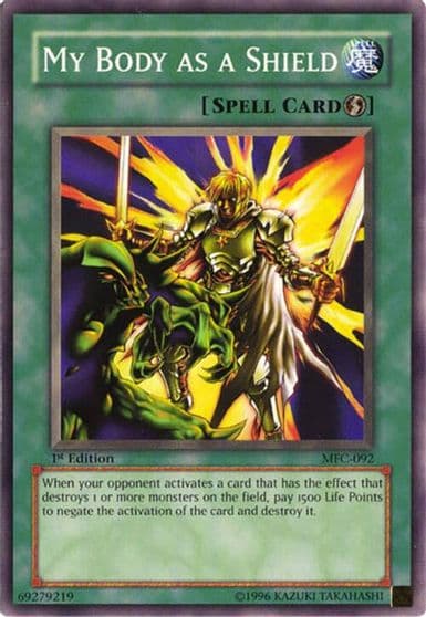 My Body as a Shield Magician's Force Yu-Gi-Oh! card