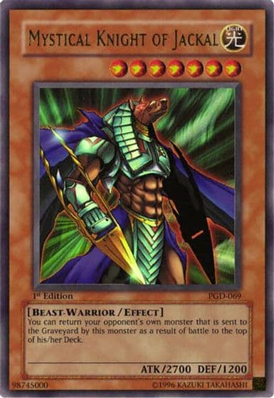Mystical Knight of Jackal Pharaonic Guardian Yu-Gi-Oh! card