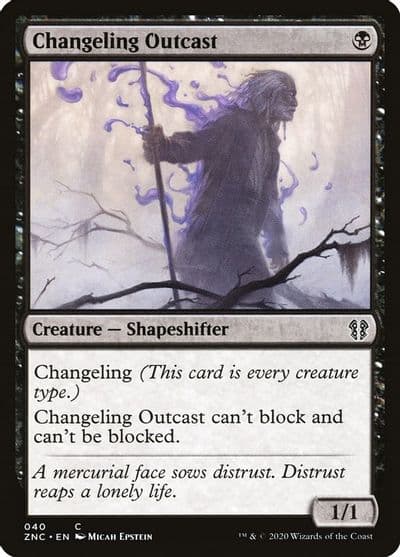 Changeling Outcast Commander: Zendikar Rising Magic card