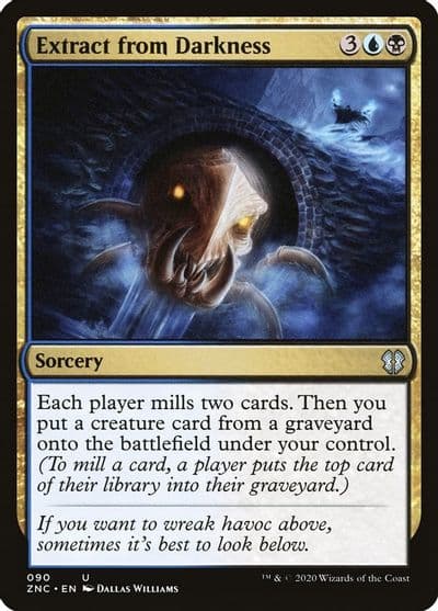 Extract from Darkness Commander: Zendikar Rising Magic card