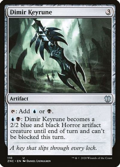 Dimir Keyrune Commander: Zendikar Rising Magic card