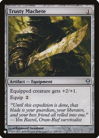 Trusty Machete The List Reprints Magic card