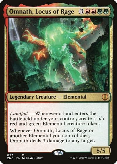 Omnath Locus of Rage Commander: Zendikar Rising Magic card