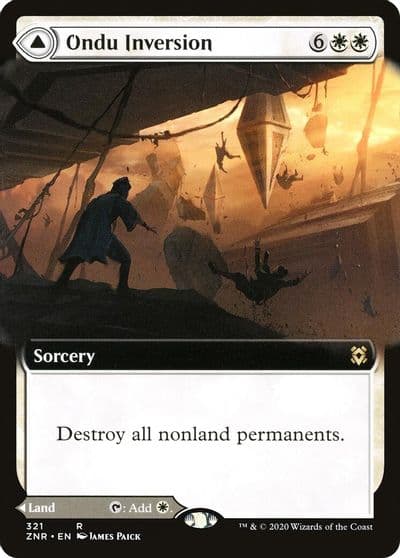 Ondu Inversion Extended Art Zendikar Rising Magic card