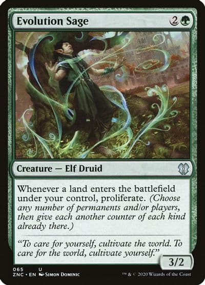 Evolution Sage Commander: Zendikar Rising Magic card