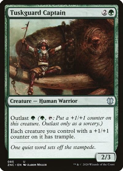 Tuskguard Captain Commander: Zendikar Rising Magic card