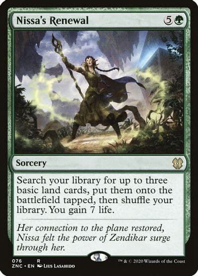 Nissas Renewal Commander: Zendikar Rising Magic card