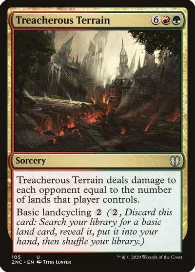 Treacherous Terrain Commander: Zendikar Rising Magic card