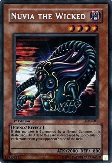 Nuvia the Wicked Labyrinth of Nightmare Yu-Gi-Oh! card