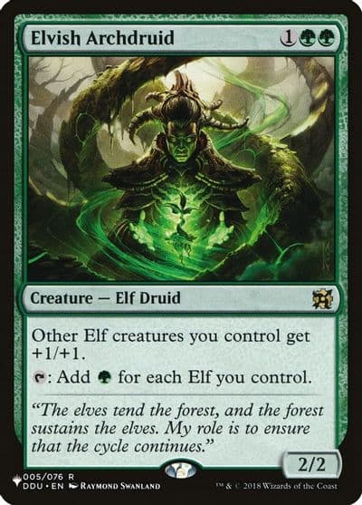 Elvish Archdruid The List Reprints Magic card