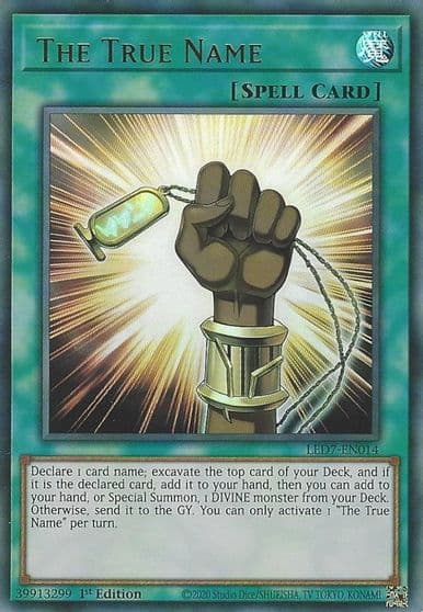 The True Name Legendary Duelists: Rage of Ra Yu-Gi-Oh! card
