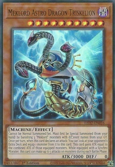 Meklord Astro Dragon Triskelion Legendary Duelists: Rage of Ra Yu-Gi-Oh! card