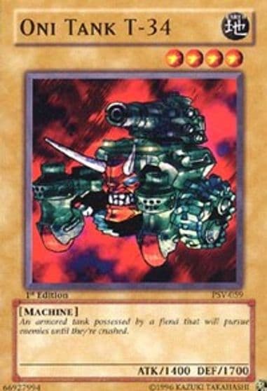 Oni Tank T 34 Pharaoh's Servant Yu-Gi-Oh! card