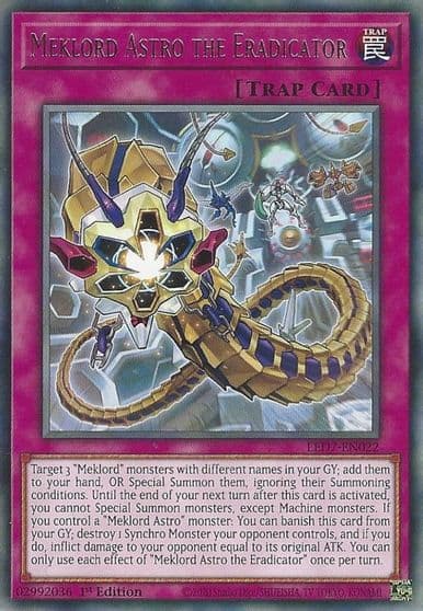 Meklord Astro the Eradicator Legendary Duelists: Rage of Ra Yu-Gi-Oh! card