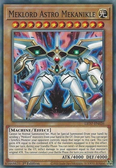 Meklord Astro Mekanikle Legendary Duelists: Rage of Ra Yu-Gi-Oh! card