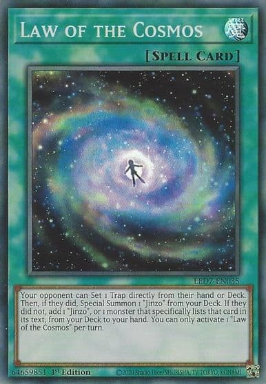 Law of the Cosmos Legendary Duelists: Rage of Ra Yu-Gi-Oh! card