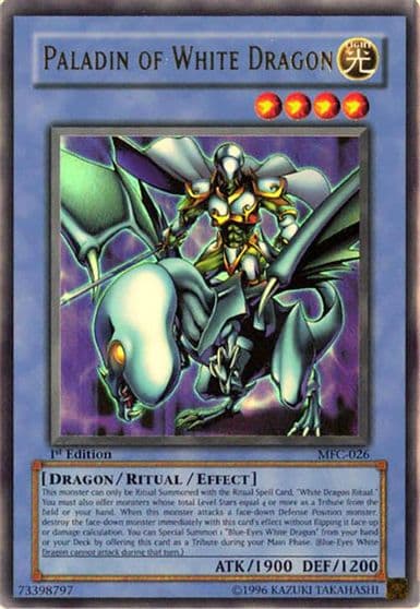 Paladin of White Dragon Magician's Force Yu-Gi-Oh! card
