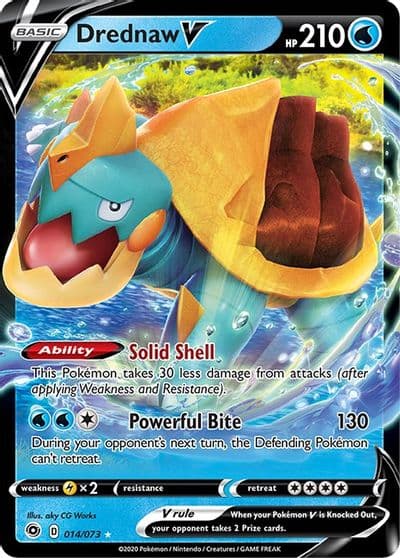 Drednaw V Champion's Path Pokemon card
