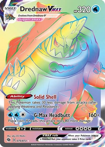 Drednaw VMAX (Secret) Champion's Path Pokemon card