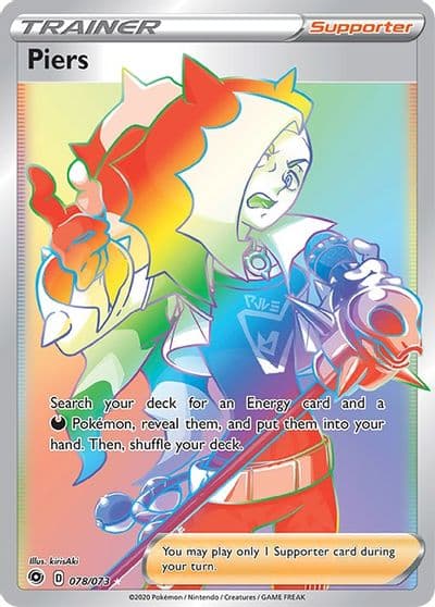 Piers (Secret) Champion's Path Pokemon card