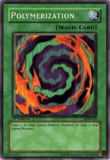 Polymerization The Legend of Blue Eyes White Dragon Yu-Gi-Oh! card