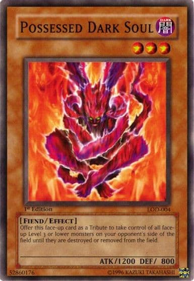 Possessed Dark Soul Legacy of Darkness Yu-Gi-Oh! card