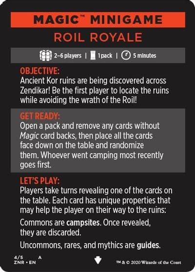 Magic Minigame Roil Royale Zendikar Rising Magic card