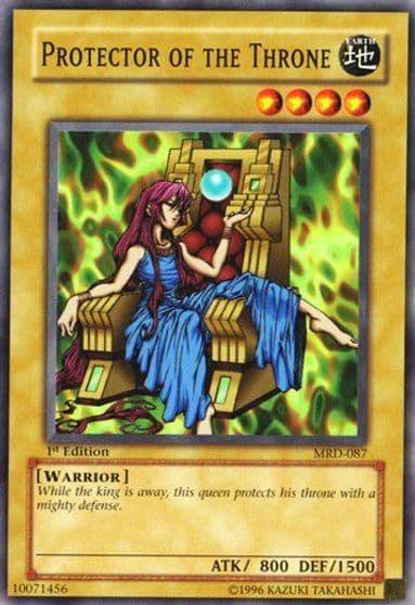 Protector of the Throne Metal Raiders Yu-Gi-Oh! card