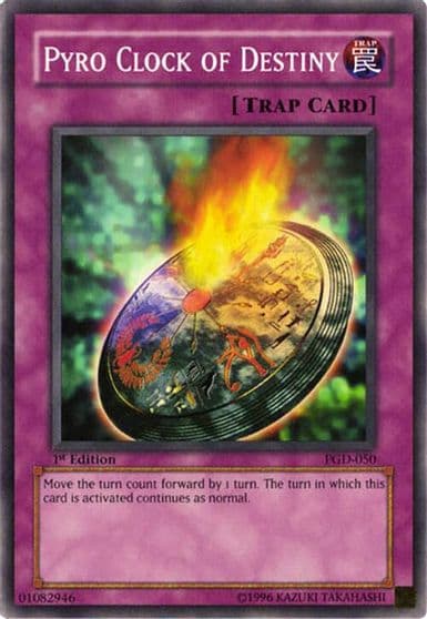 Pyro Clock of Destiny Pharaonic Guardian Yu-Gi-Oh! card