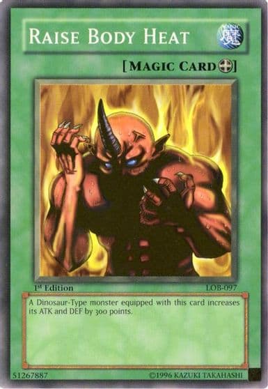 Raise Body Heat The Legend of Blue Eyes White Dragon Yu-Gi-Oh! card