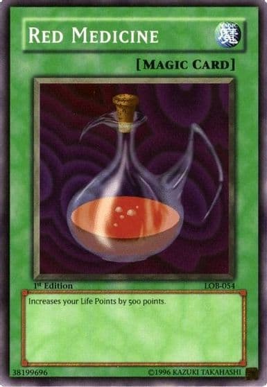 Red Medicine The Legend of Blue Eyes White Dragon Yu-Gi-Oh! card