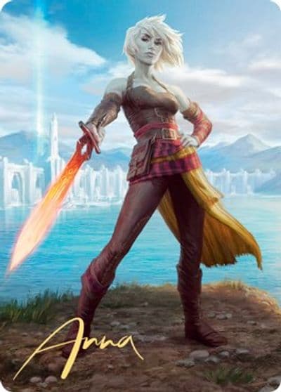 Nahiri Heir of the Ancients Art Card 3 81 Gold Stamped Signature Art Series: Zendikar Rising Magic card
