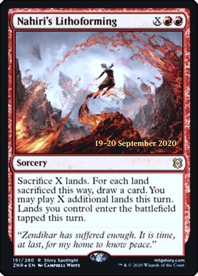 Nahiris Lithoforming Prerelease Cards Magic card