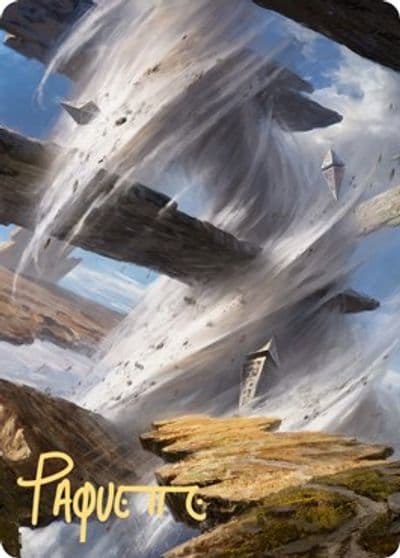 Plains Art Card 8 81 Gold Stamped Signature Art Series: Zendikar Rising Magic card