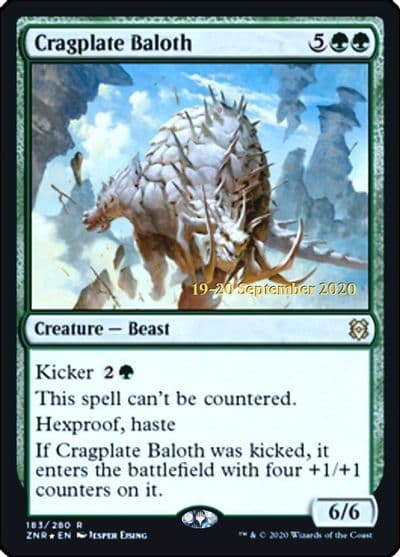 Cragplate Baloth Prerelease Cards Magic card